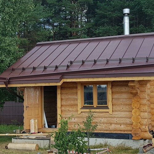 Крыша для бани из фальца