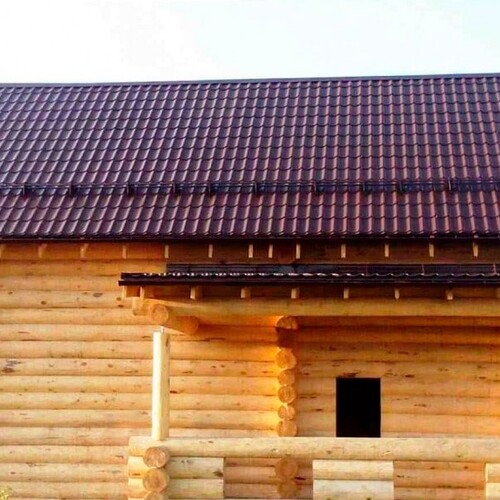 Крыша для бани из металлочерепицы