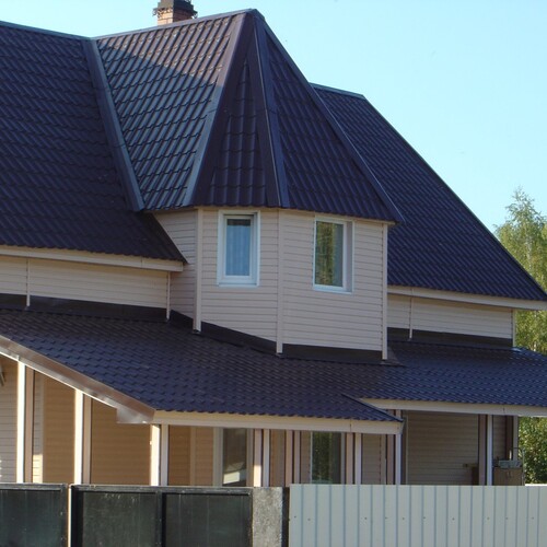 Комбинированная кровля из профнастила