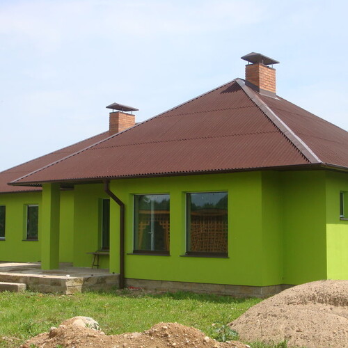 Четырехскатная кровля из еврошифера