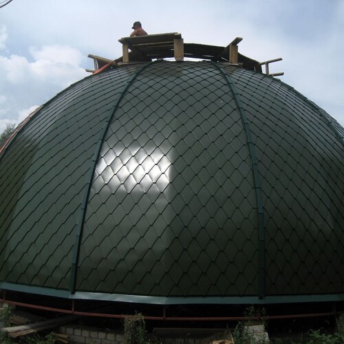 Купольная стальная крыша