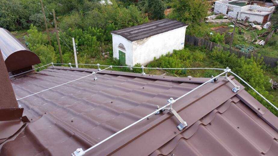 Молниезащита плоской кровли