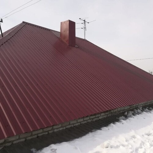 Шатровая кровля из профнастила